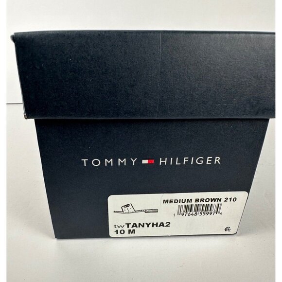 Tommy Hilfiger Women's Tanyha Sandal 10 Tan Brown Slide Shoe Neutral Travel - Picture 7 of 8